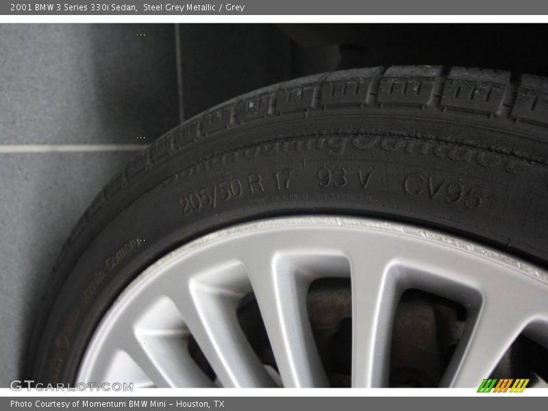 Steel Grey Metallic / Grey 2001 BMW 3 Series 330i Sedan
