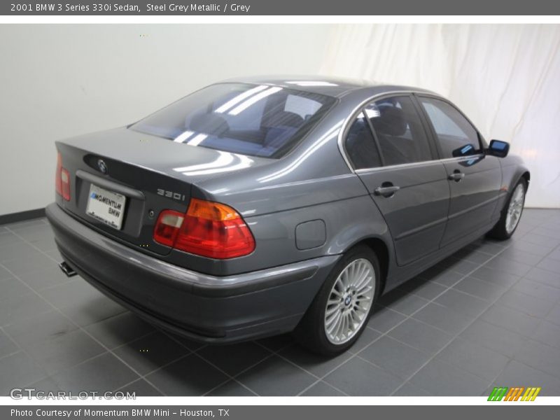 Steel Grey Metallic / Grey 2001 BMW 3 Series 330i Sedan