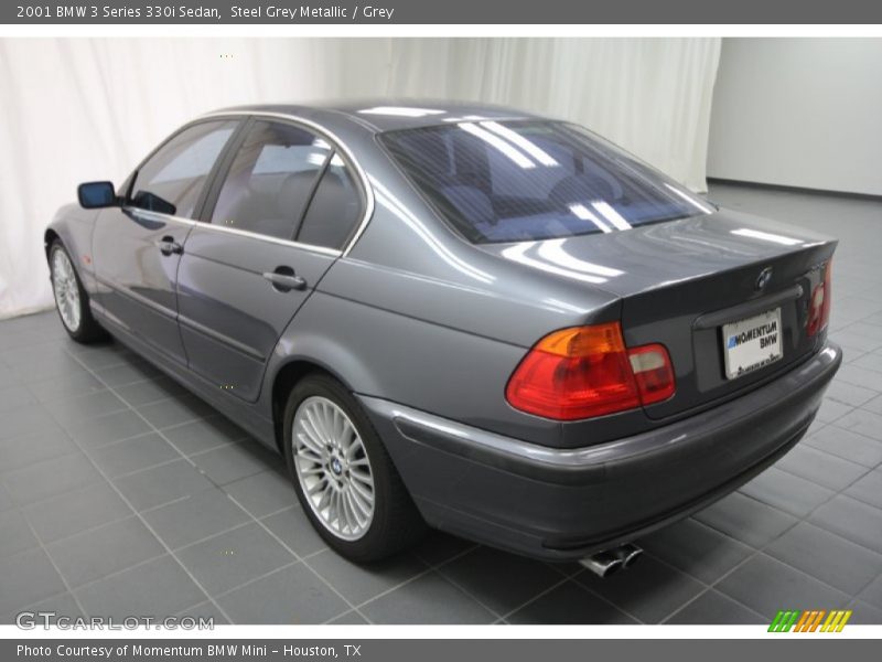 Steel Grey Metallic / Grey 2001 BMW 3 Series 330i Sedan