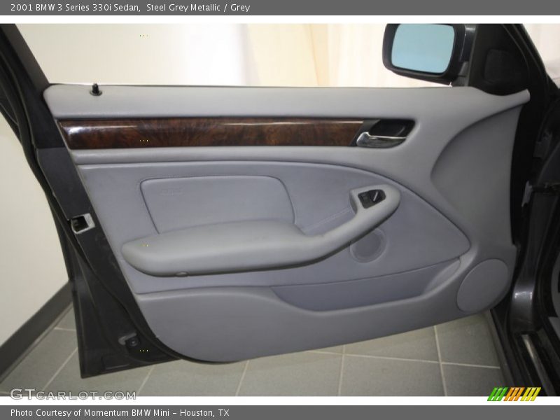 Steel Grey Metallic / Grey 2001 BMW 3 Series 330i Sedan