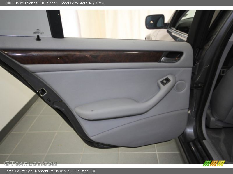 Steel Grey Metallic / Grey 2001 BMW 3 Series 330i Sedan