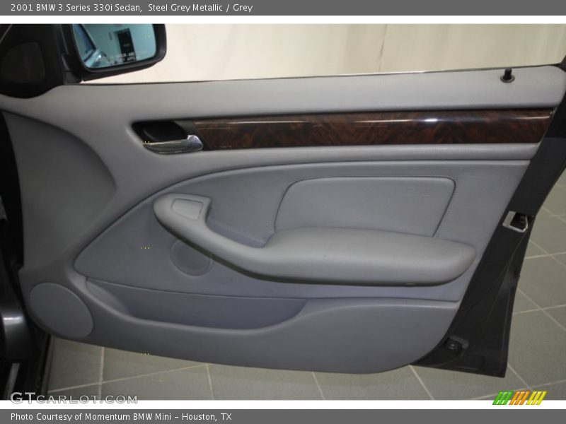 Steel Grey Metallic / Grey 2001 BMW 3 Series 330i Sedan
