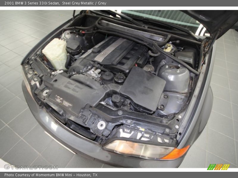 Steel Grey Metallic / Grey 2001 BMW 3 Series 330i Sedan