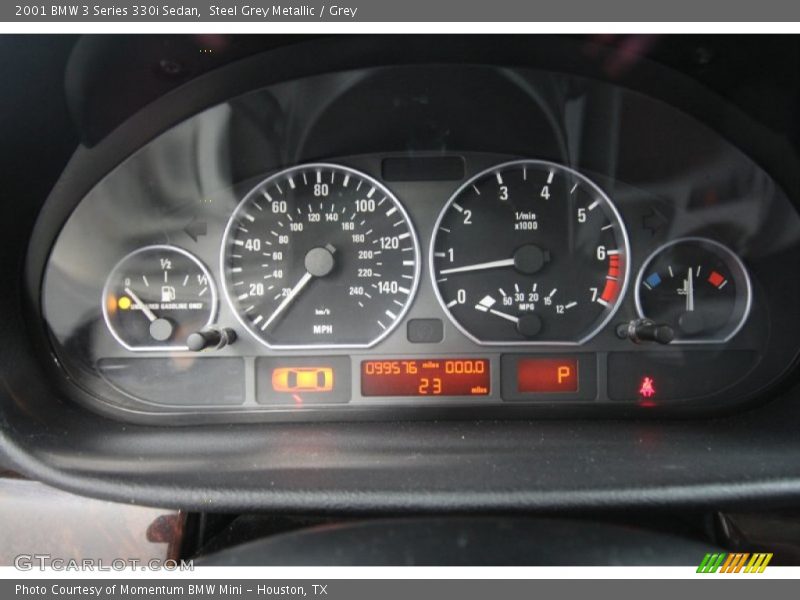 Steel Grey Metallic / Grey 2001 BMW 3 Series 330i Sedan