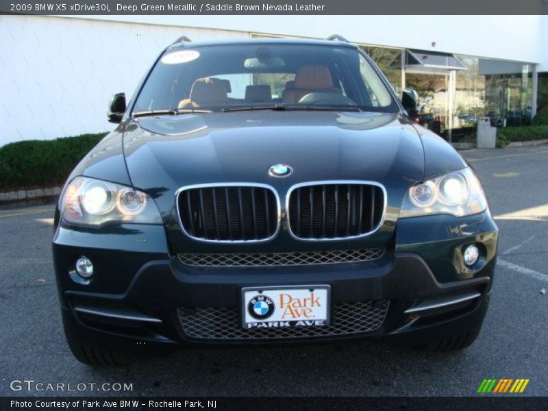 Deep Green Metallic / Saddle Brown Nevada Leather 2009 BMW X5 xDrive30i