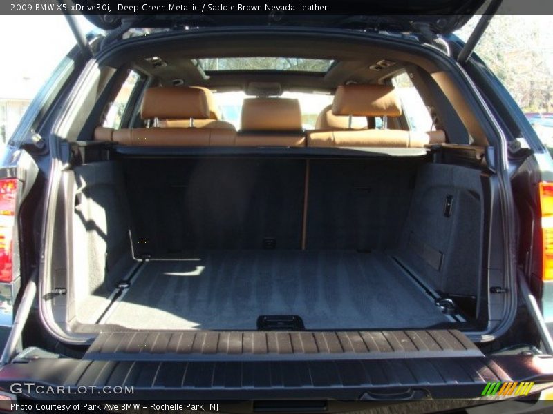Deep Green Metallic / Saddle Brown Nevada Leather 2009 BMW X5 xDrive30i