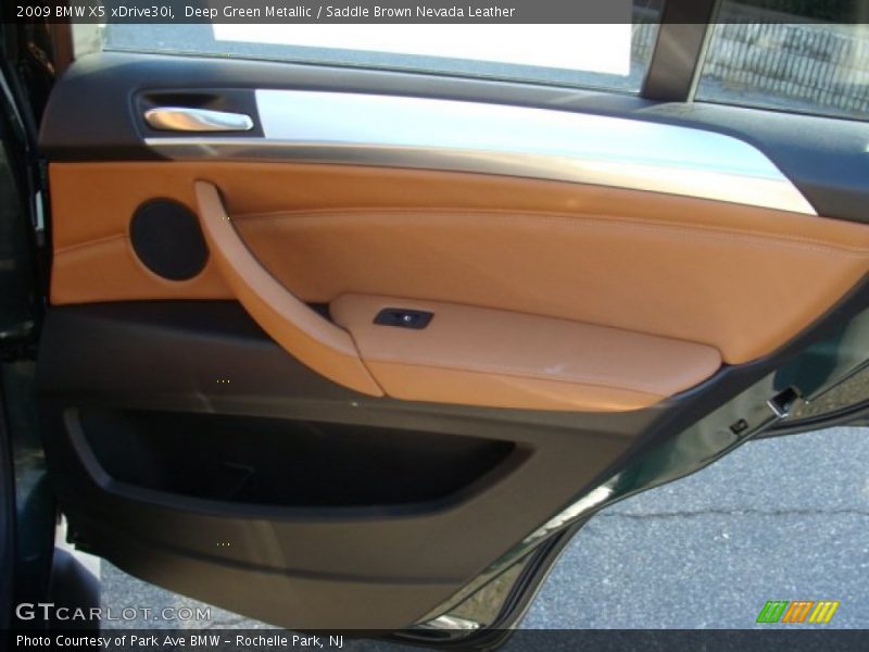 Deep Green Metallic / Saddle Brown Nevada Leather 2009 BMW X5 xDrive30i