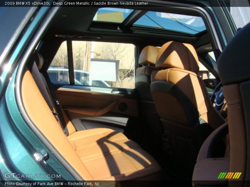 Deep Green Metallic / Saddle Brown Nevada Leather 2009 BMW X5 xDrive30i