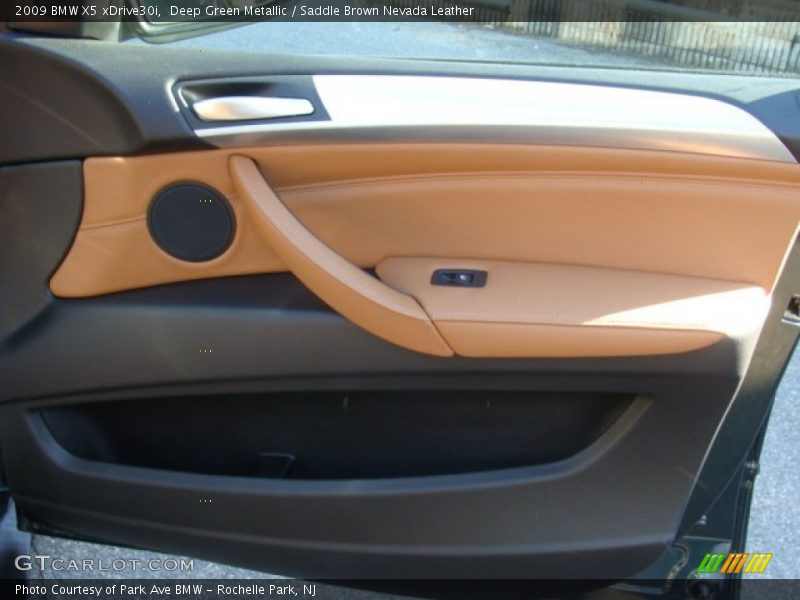 Deep Green Metallic / Saddle Brown Nevada Leather 2009 BMW X5 xDrive30i