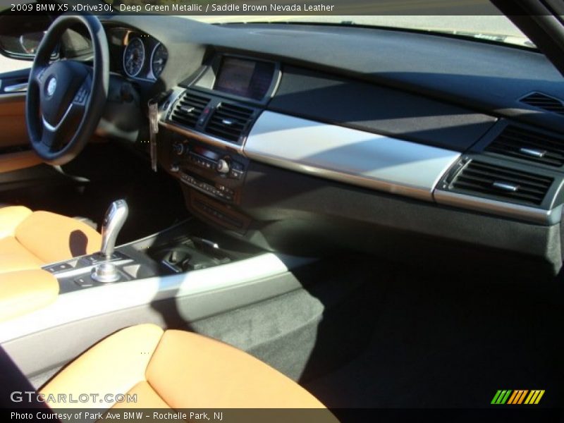 Deep Green Metallic / Saddle Brown Nevada Leather 2009 BMW X5 xDrive30i