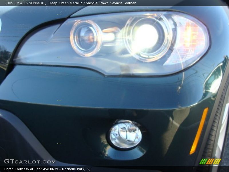 Deep Green Metallic / Saddle Brown Nevada Leather 2009 BMW X5 xDrive30i