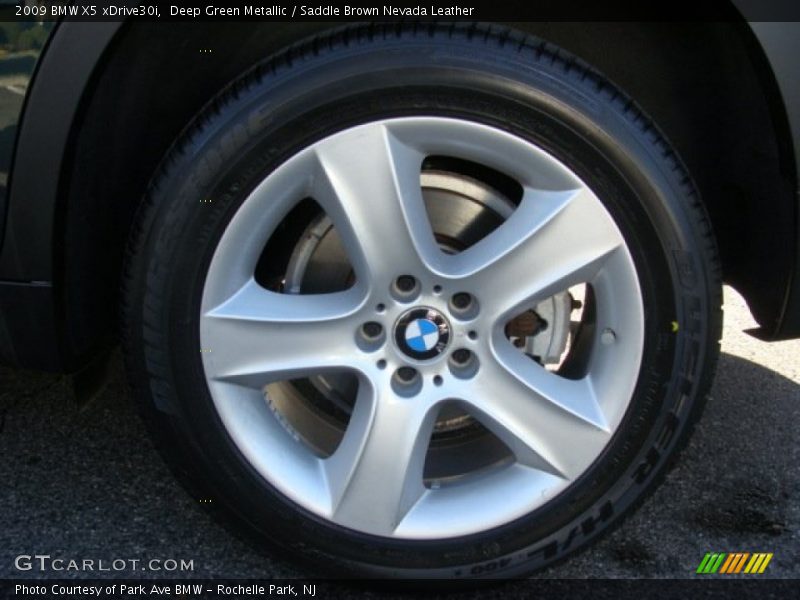 Deep Green Metallic / Saddle Brown Nevada Leather 2009 BMW X5 xDrive30i