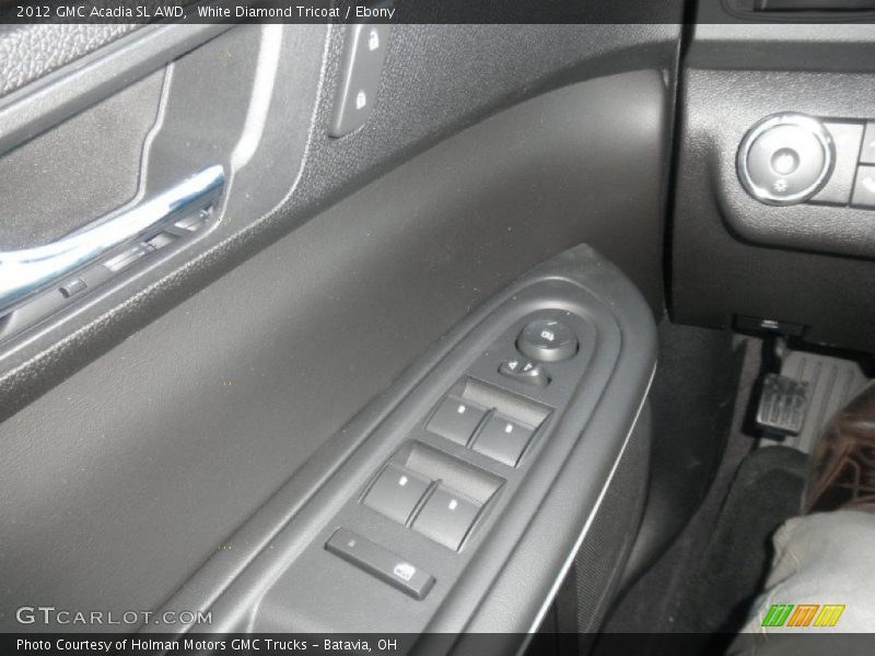 White Diamond Tricoat / Ebony 2012 GMC Acadia SL AWD