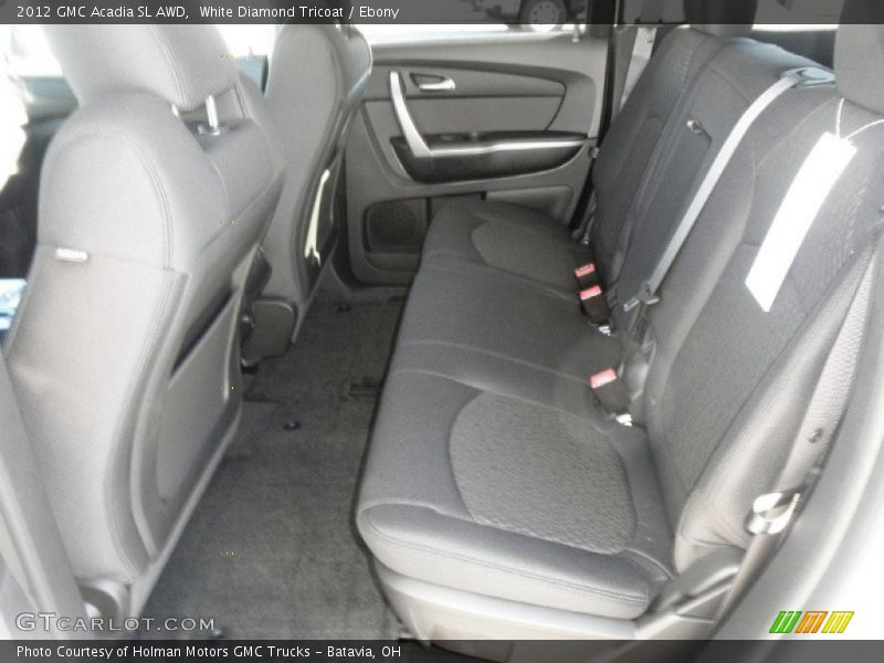 White Diamond Tricoat / Ebony 2012 GMC Acadia SL AWD
