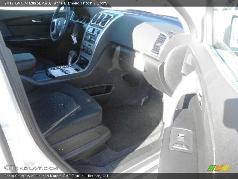 White Diamond Tricoat / Ebony 2012 GMC Acadia SL AWD