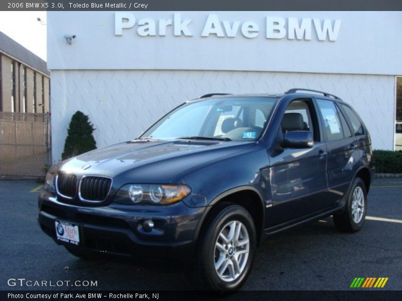 Toledo Blue Metallic / Grey 2006 BMW X5 3.0i