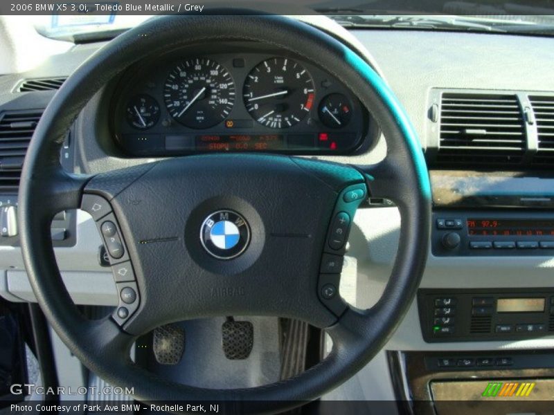 Toledo Blue Metallic / Grey 2006 BMW X5 3.0i