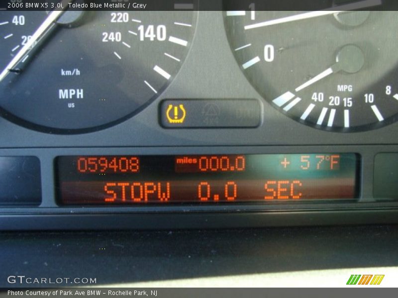 Toledo Blue Metallic / Grey 2006 BMW X5 3.0i