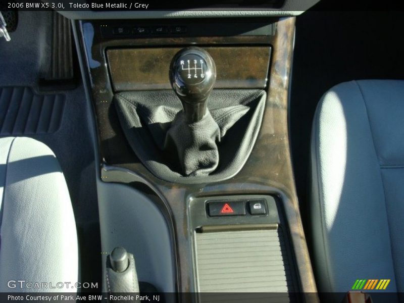 Toledo Blue Metallic / Grey 2006 BMW X5 3.0i
