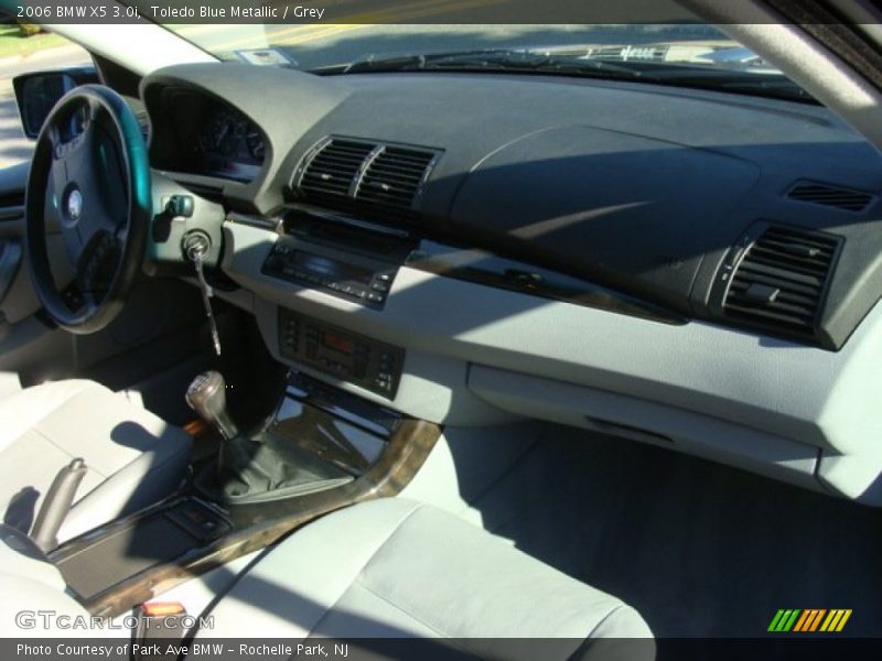 Toledo Blue Metallic / Grey 2006 BMW X5 3.0i