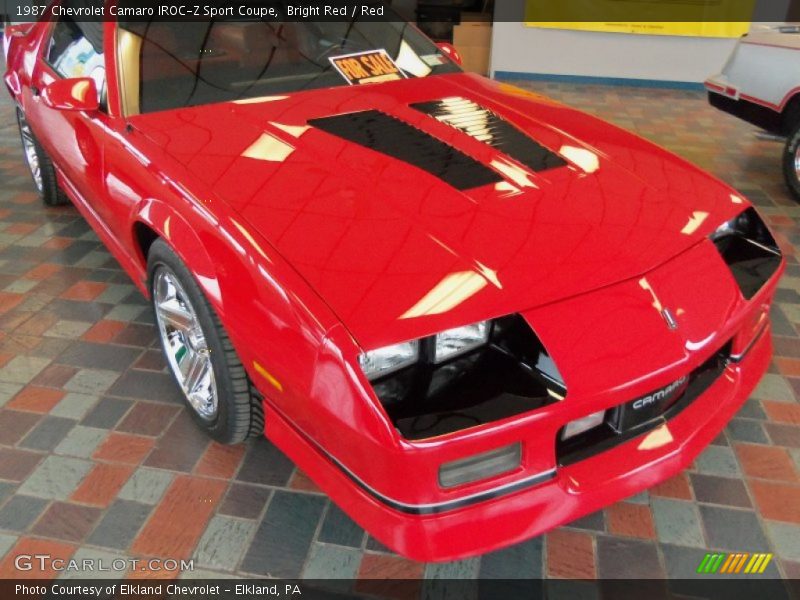 Bright Red / Red 1987 Chevrolet Camaro IROC-Z Sport Coupe