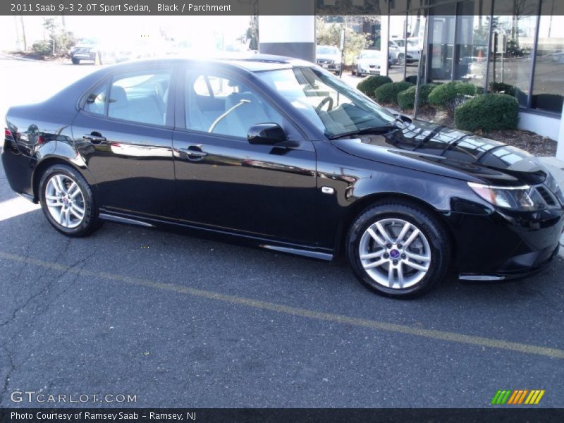 Black / Parchment 2011 Saab 9-3 2.0T Sport Sedan