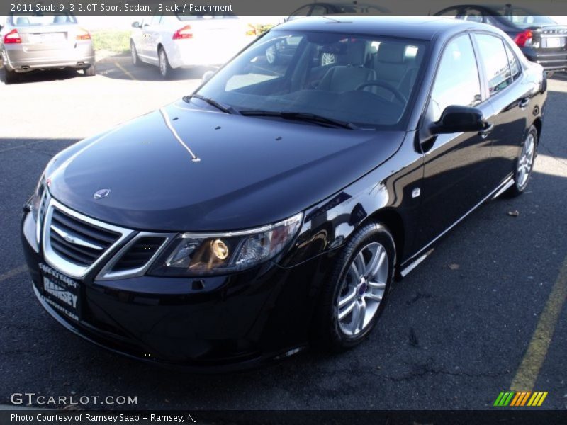 Black / Parchment 2011 Saab 9-3 2.0T Sport Sedan