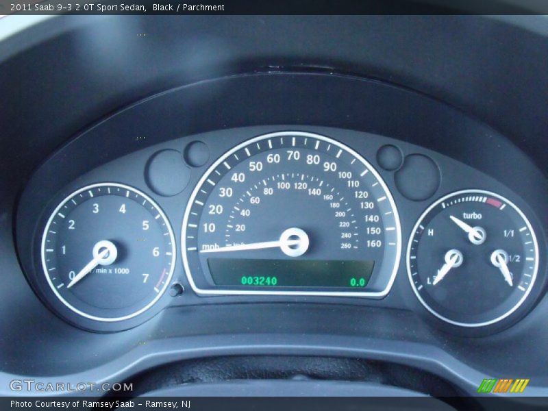Black / Parchment 2011 Saab 9-3 2.0T Sport Sedan