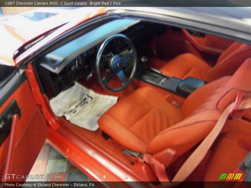 Bright Red / Red 1987 Chevrolet Camaro IROC-Z Sport Coupe