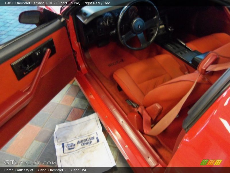 Bright Red / Red 1987 Chevrolet Camaro IROC-Z Sport Coupe