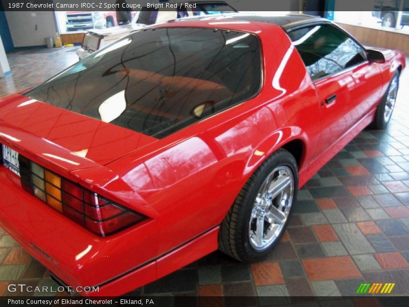 Bright Red / Red 1987 Chevrolet Camaro IROC-Z Sport Coupe