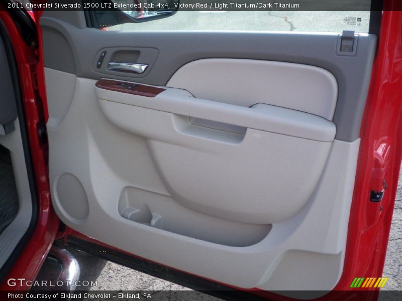 Victory Red / Light Titanium/Dark Titanium 2011 Chevrolet Silverado 1500 LTZ Extended Cab 4x4