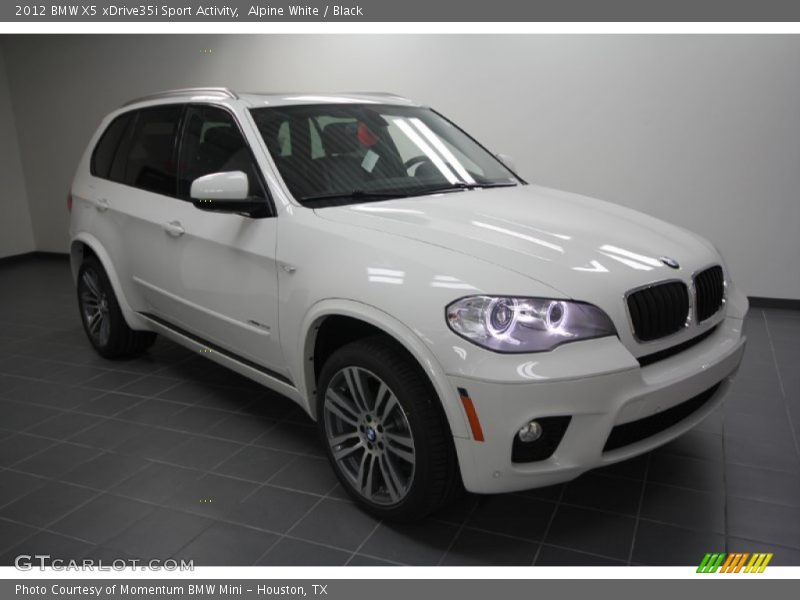 Alpine White / Black 2012 BMW X5 xDrive35i Sport Activity