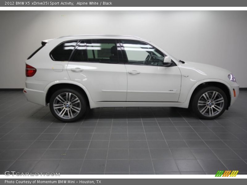 Alpine White / Black 2012 BMW X5 xDrive35i Sport Activity