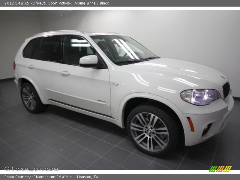 Alpine White / Black 2012 BMW X5 xDrive35i Sport Activity