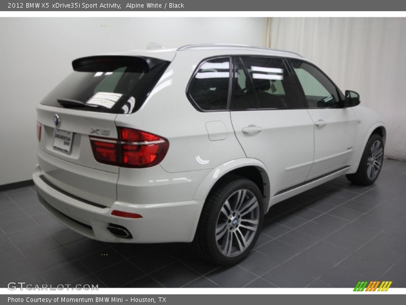Alpine White / Black 2012 BMW X5 xDrive35i Sport Activity