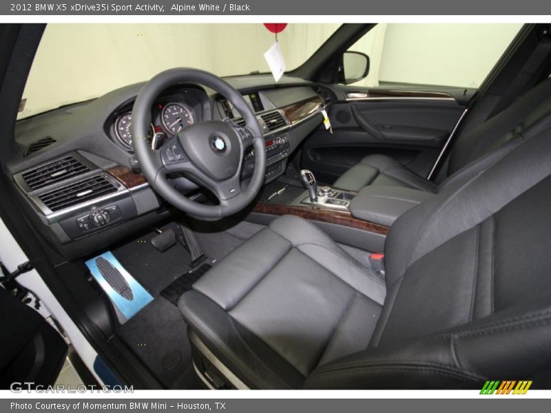 Alpine White / Black 2012 BMW X5 xDrive35i Sport Activity