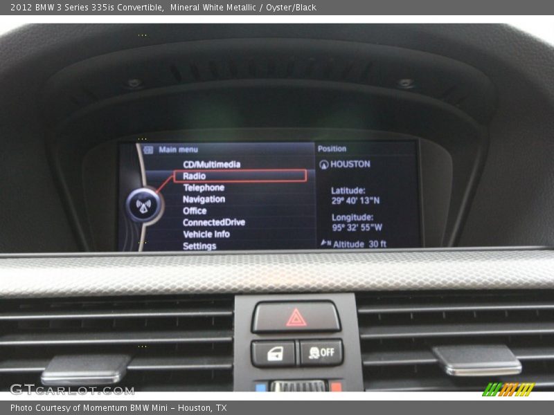 Mineral White Metallic / Oyster/Black 2012 BMW 3 Series 335is Convertible