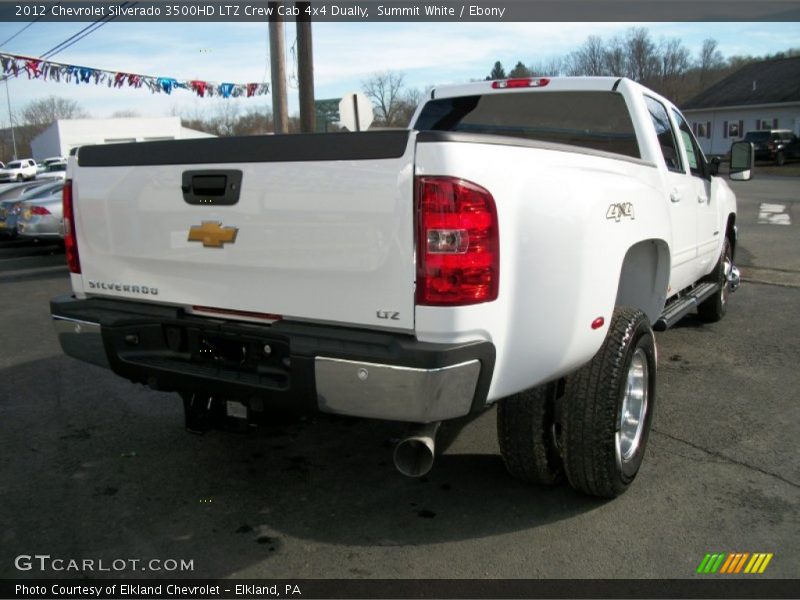 Summit White / Ebony 2012 Chevrolet Silverado 3500HD LTZ Crew Cab 4x4 Dually