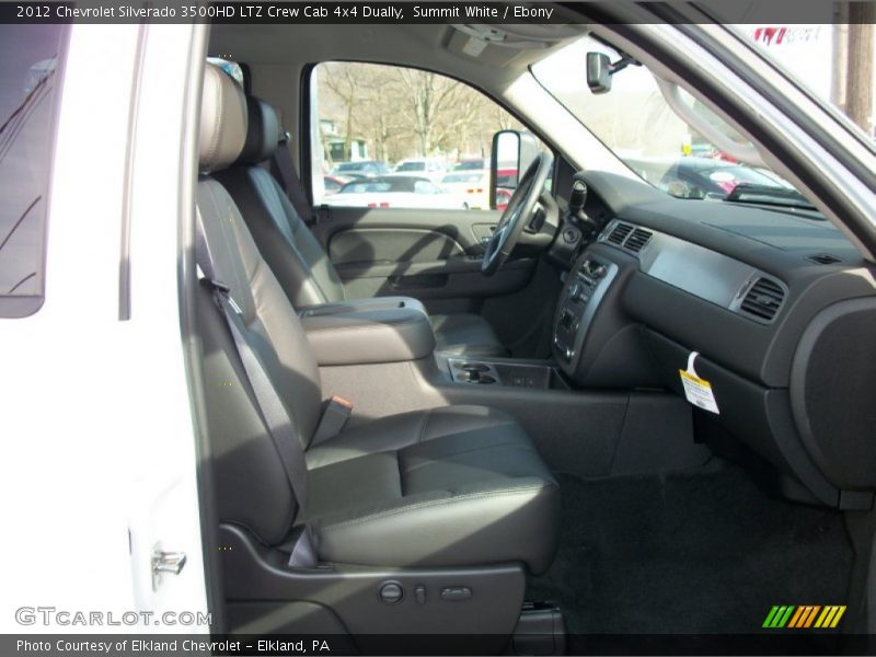 Summit White / Ebony 2012 Chevrolet Silverado 3500HD LTZ Crew Cab 4x4 Dually