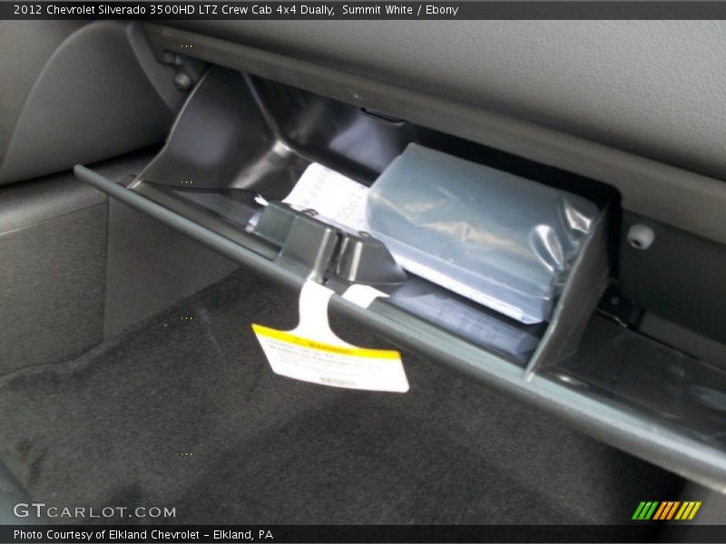 Summit White / Ebony 2012 Chevrolet Silverado 3500HD LTZ Crew Cab 4x4 Dually
