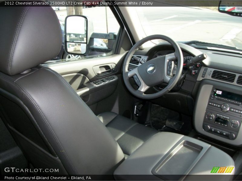 Summit White / Ebony 2012 Chevrolet Silverado 3500HD LTZ Crew Cab 4x4 Dually