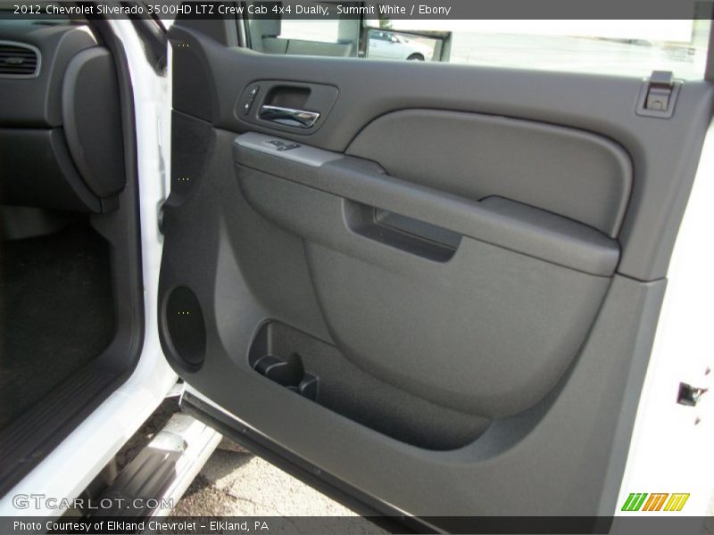 Summit White / Ebony 2012 Chevrolet Silverado 3500HD LTZ Crew Cab 4x4 Dually