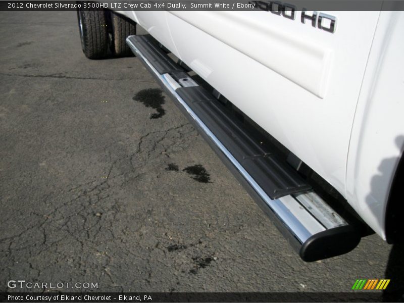 Summit White / Ebony 2012 Chevrolet Silverado 3500HD LTZ Crew Cab 4x4 Dually