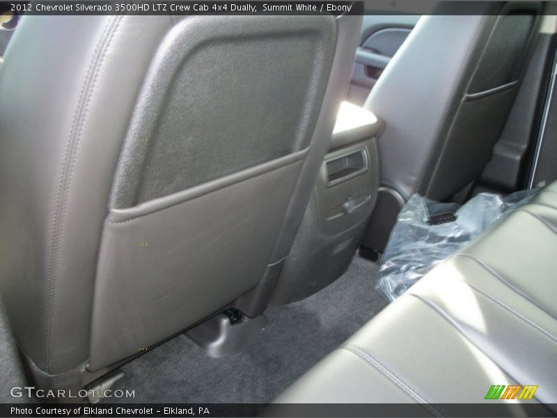 Summit White / Ebony 2012 Chevrolet Silverado 3500HD LTZ Crew Cab 4x4 Dually