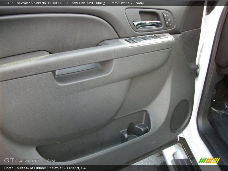Summit White / Ebony 2012 Chevrolet Silverado 3500HD LTZ Crew Cab 4x4 Dually