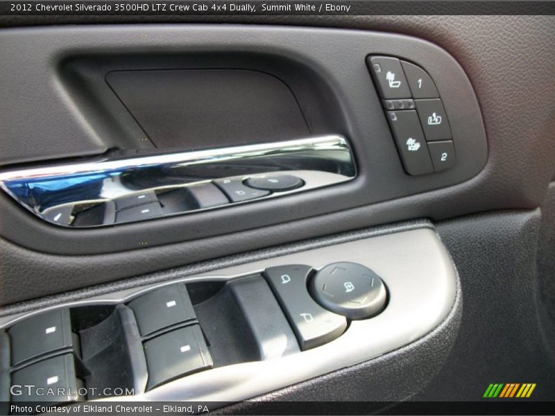 Summit White / Ebony 2012 Chevrolet Silverado 3500HD LTZ Crew Cab 4x4 Dually
