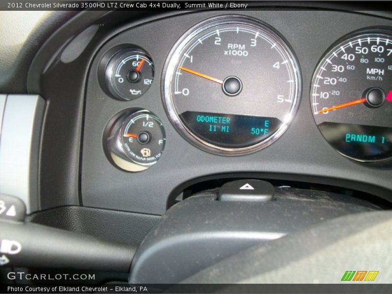 Summit White / Ebony 2012 Chevrolet Silverado 3500HD LTZ Crew Cab 4x4 Dually