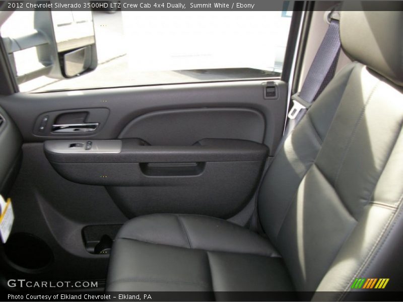 Summit White / Ebony 2012 Chevrolet Silverado 3500HD LTZ Crew Cab 4x4 Dually