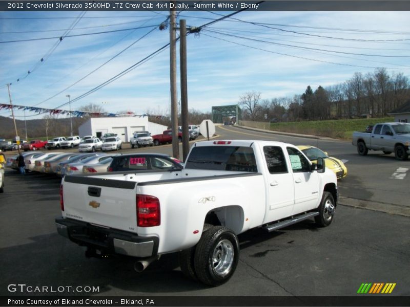 Summit White / Ebony 2012 Chevrolet Silverado 3500HD LTZ Crew Cab 4x4 Dually
